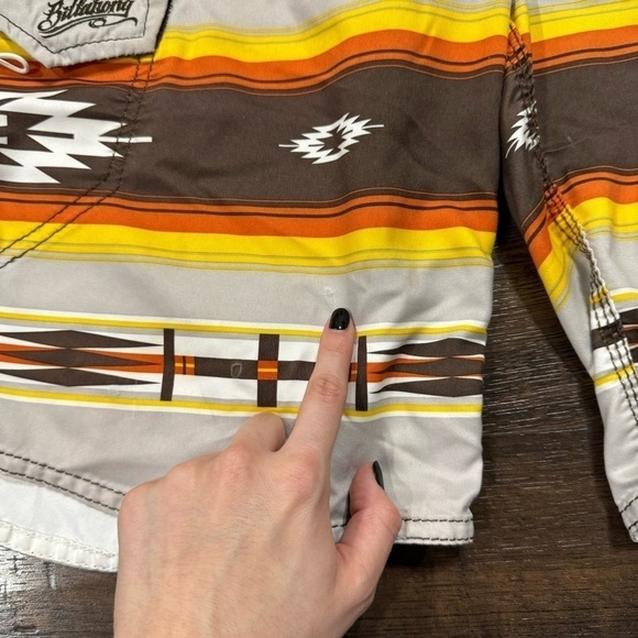 Billabong Tribal Aztec Printed Board Shorts Size 32 Men - Picture 9 of 16